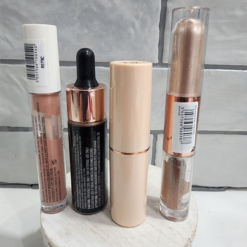 Revolution Makeup Bundle: Foundation, Highlighter, Eyeshadow, Lip Gloss - Picture 3 of 7